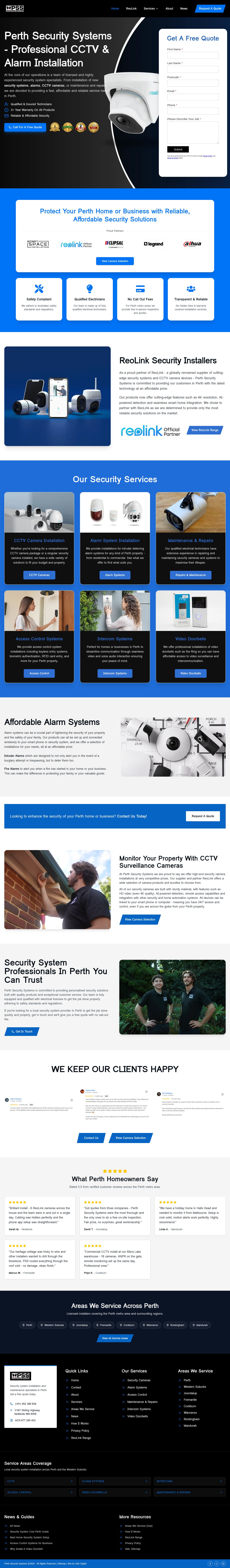 Nisbet Security Systems website