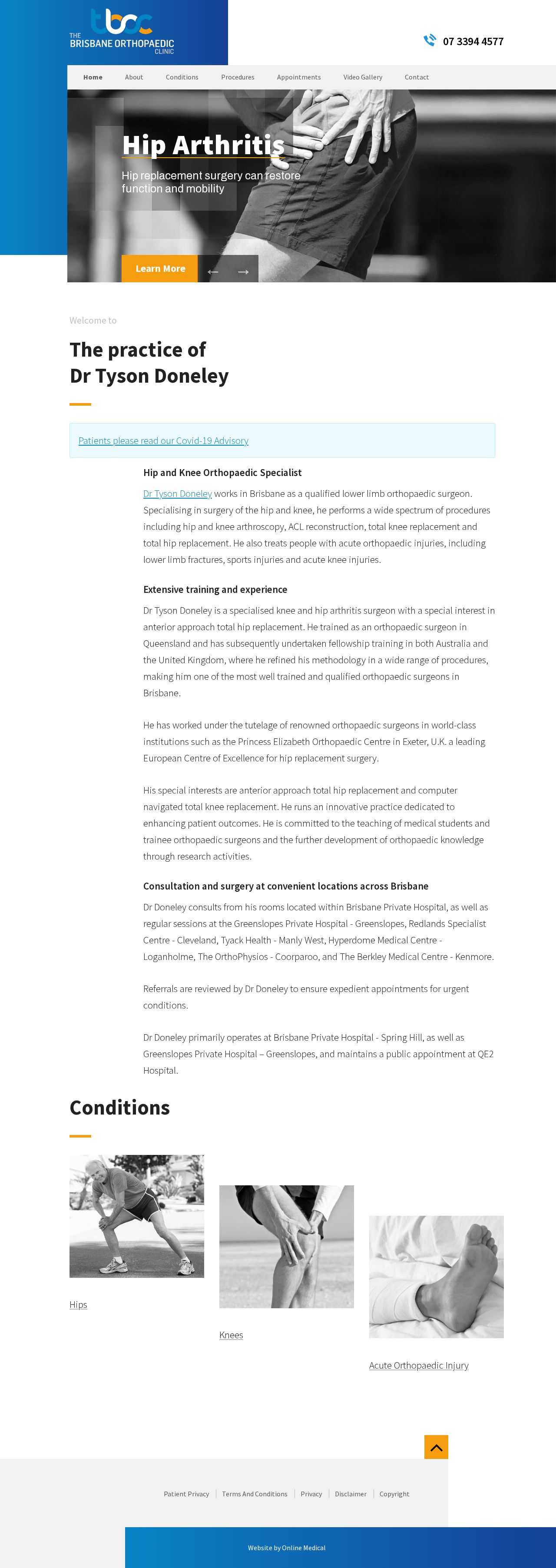 Dr Tyson Doneley website