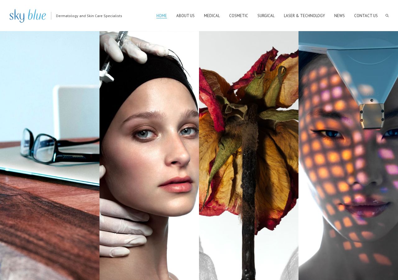 Sky Blue Dermatology website