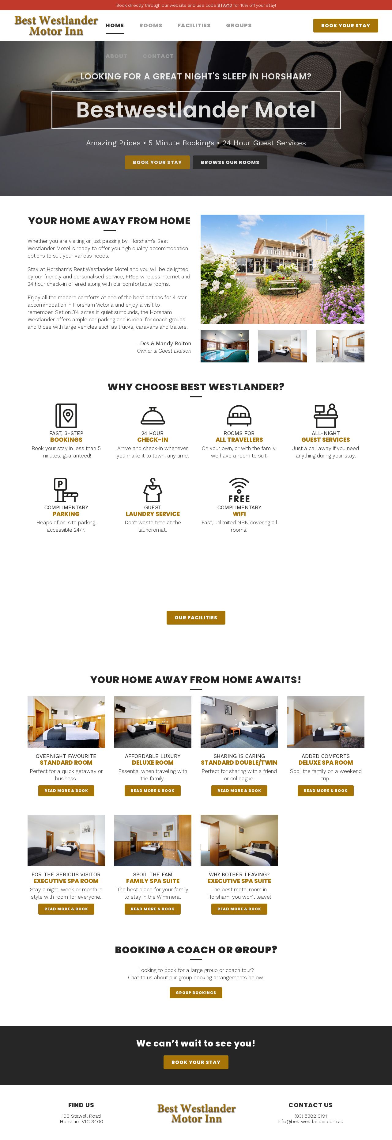 Best Westlander Motor Inn - Accommodation in Horsham website