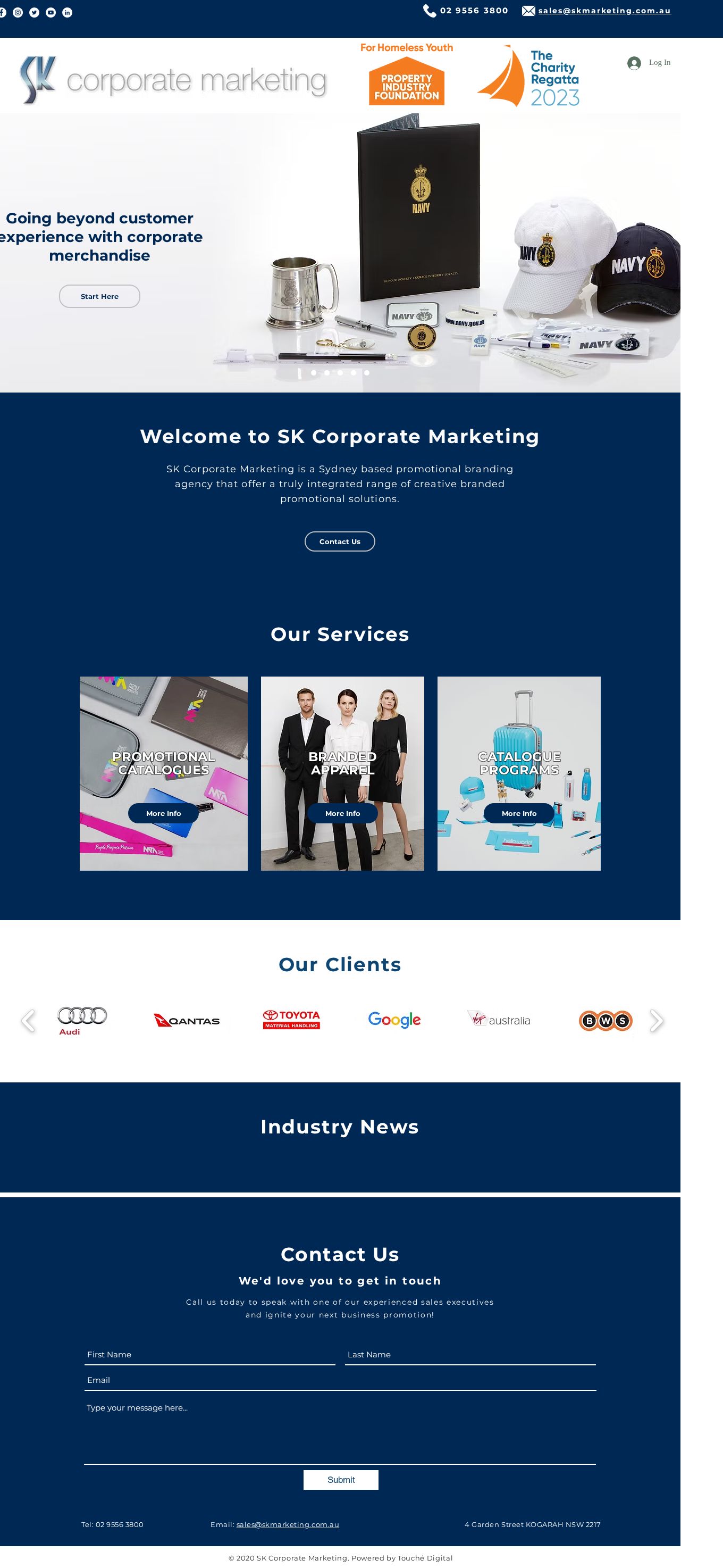 SK Corporate Marketing website