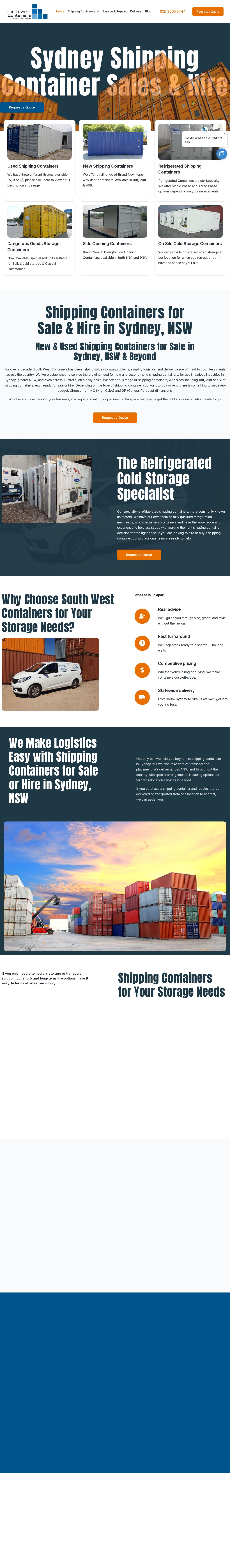SouthWestContianersPtyLtd website