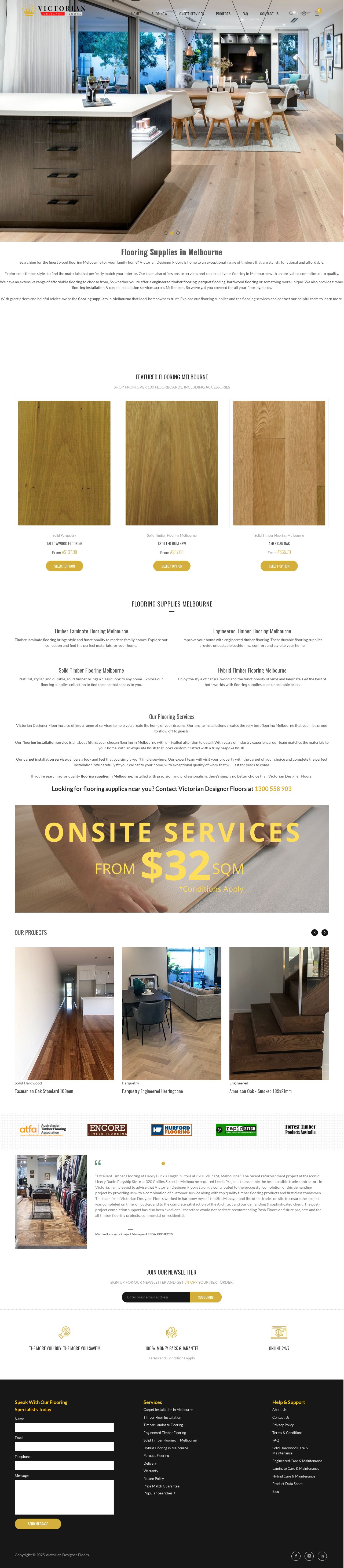 Victorian Designer Floors website