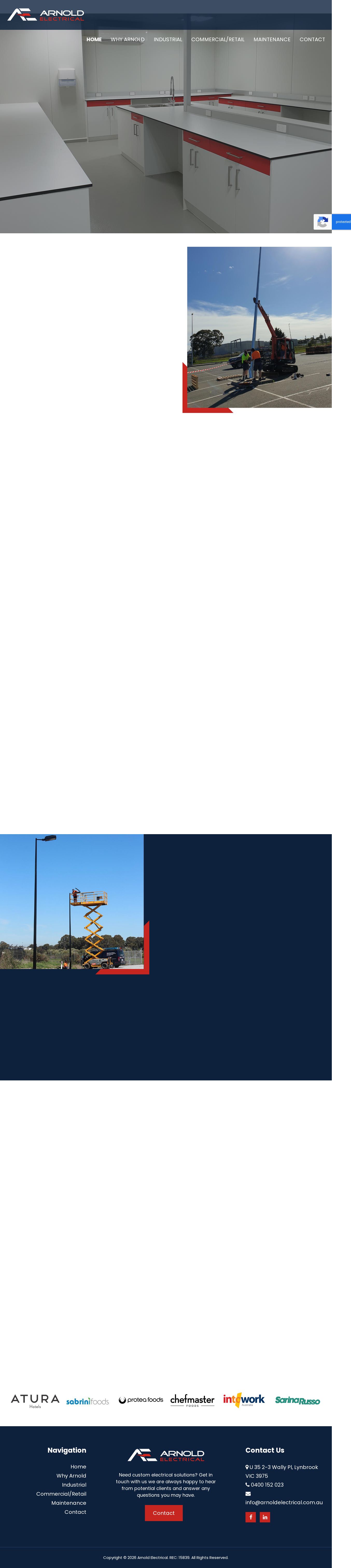 Arnold Electrical - Commercial Electrician website