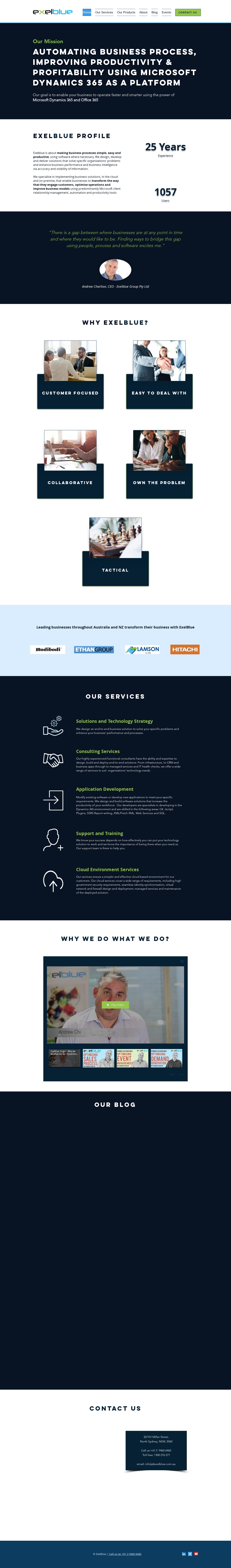 Exelblue Group Pty. Ltd. website