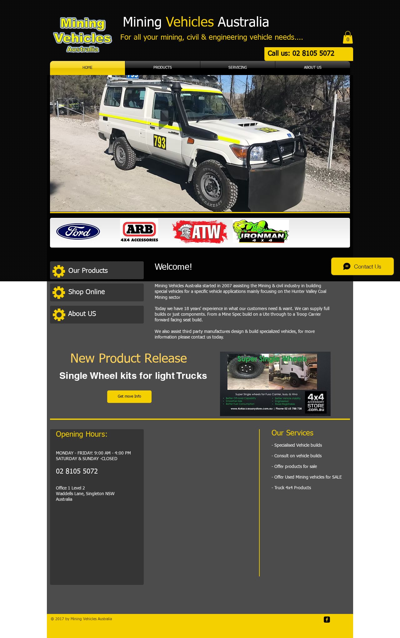Mining Vehicles Australia website