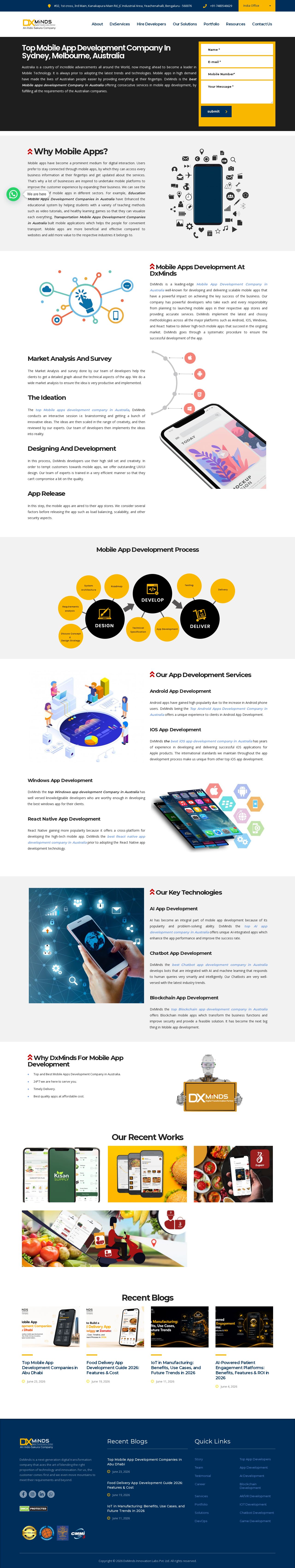DxMinds Technologies Inc website