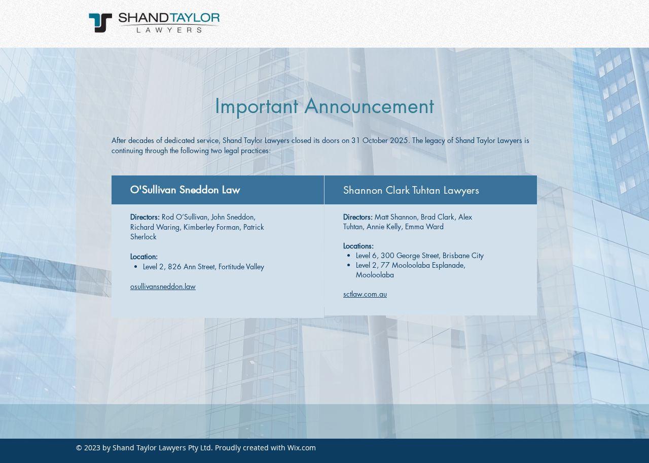 Munro Thompson Lawyers website