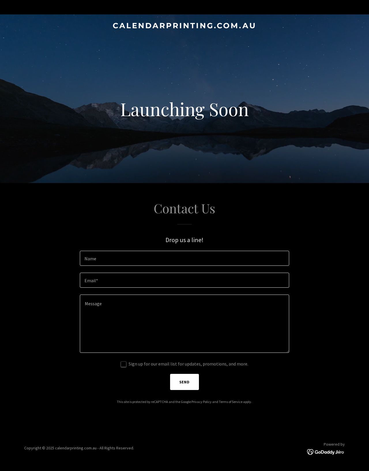 Calendar Printing website