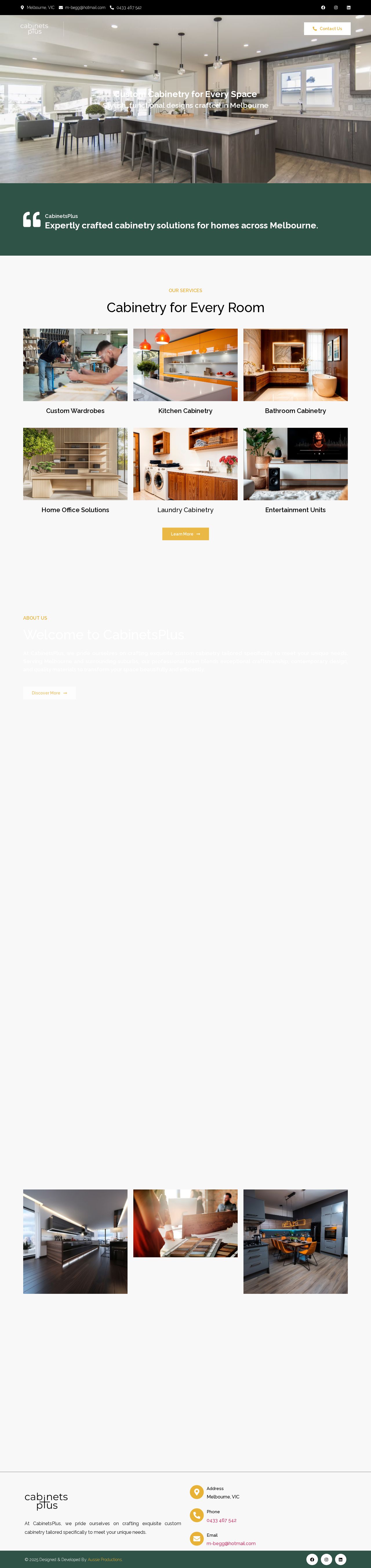 Cabinets Plus website