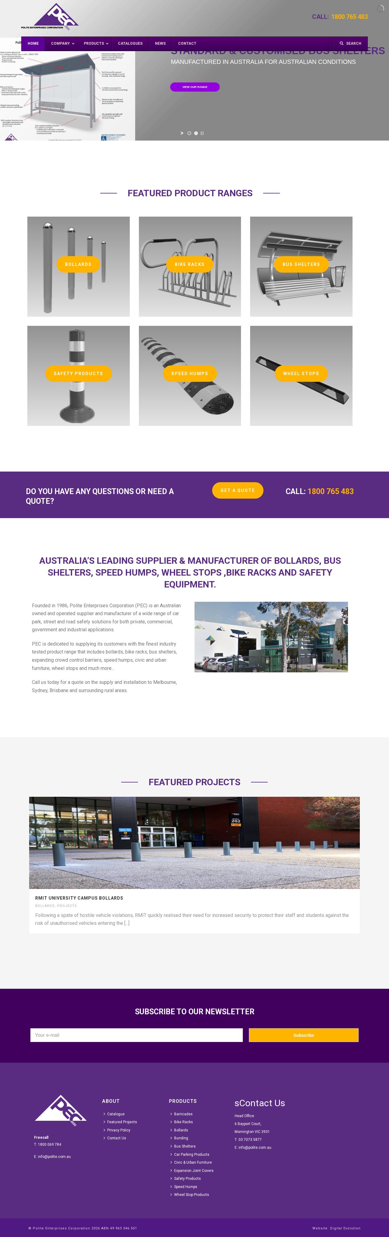 Polite Enterprise Corporation Pty Ltd website