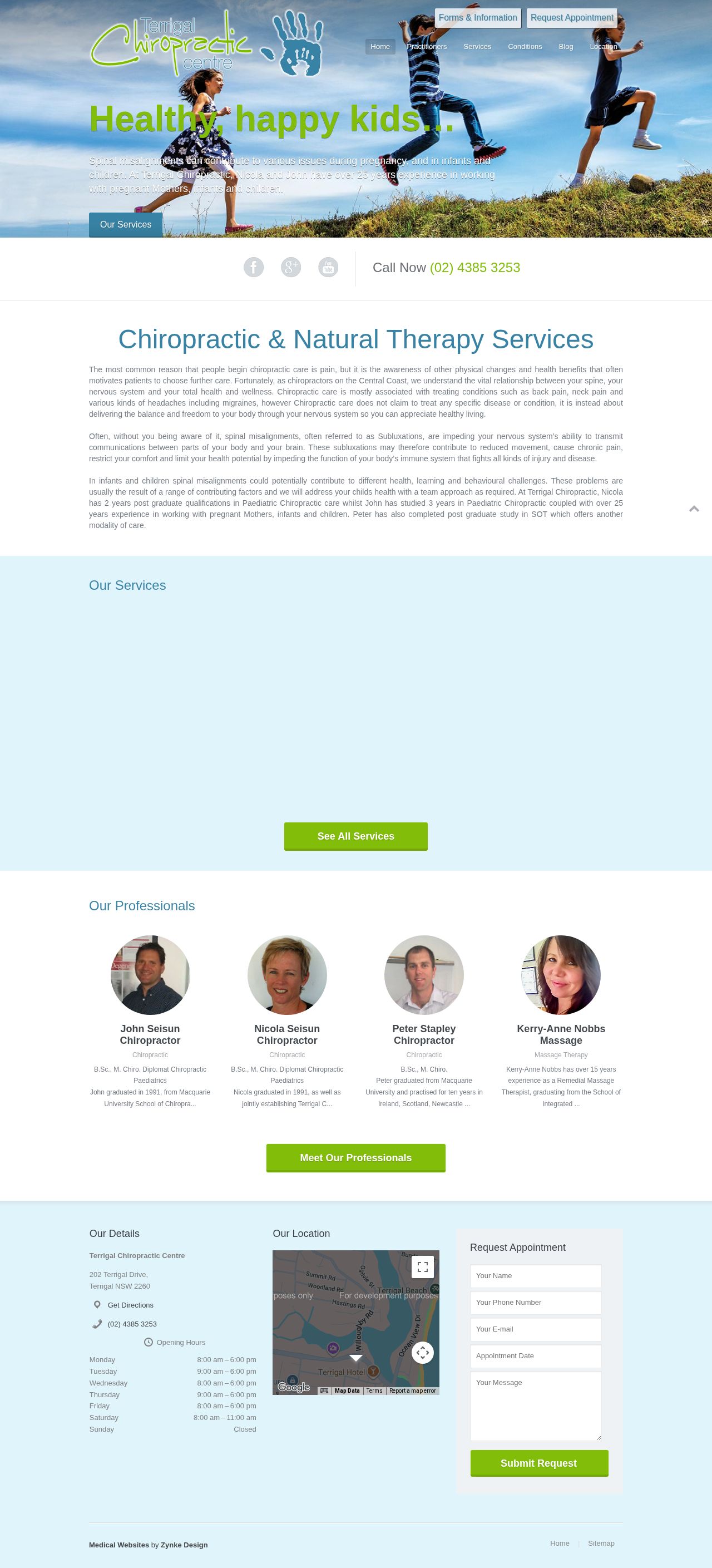 Terrigal Chiropractic & Natural Therapies Centre website