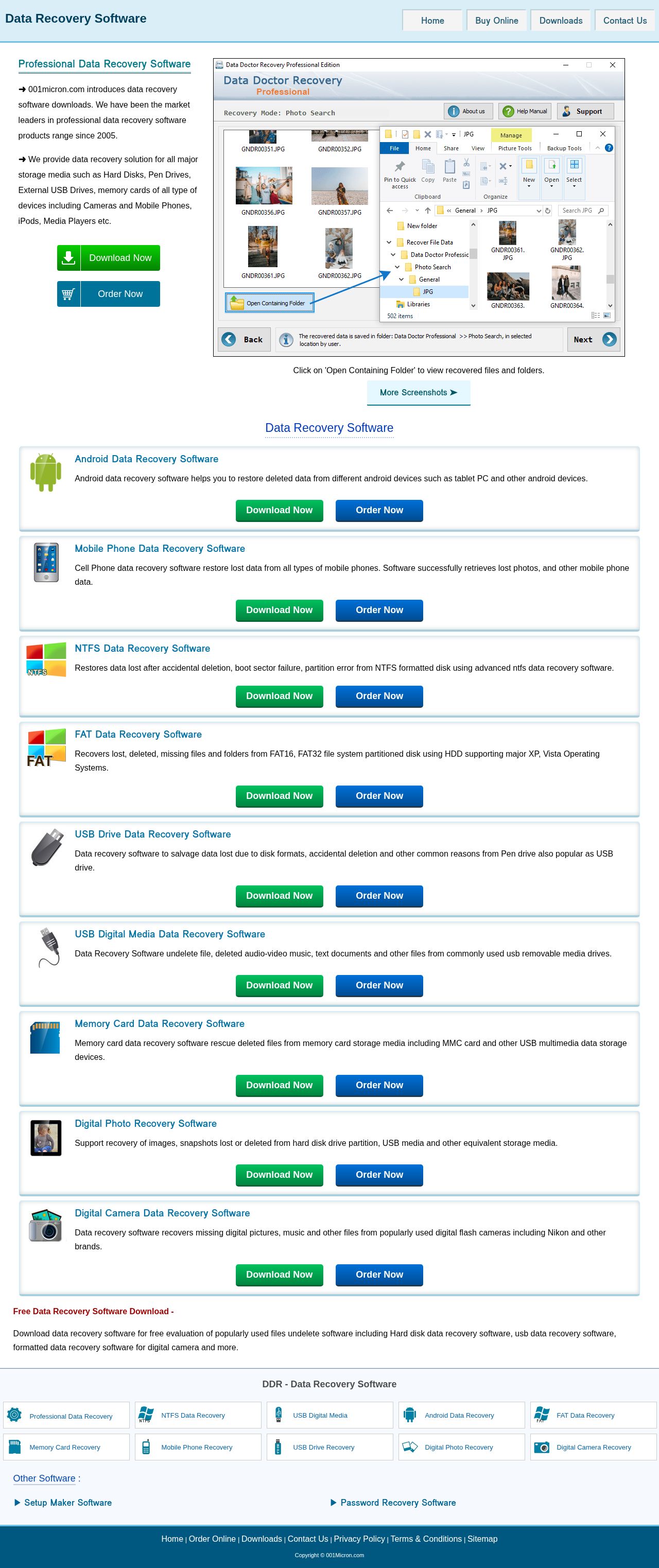 free data recovery software website