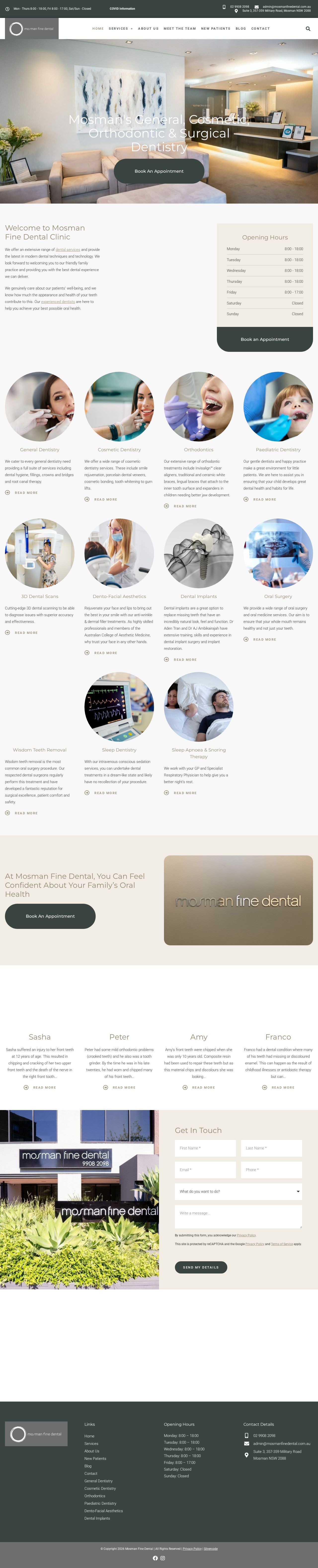 Mosman Fine Dental website