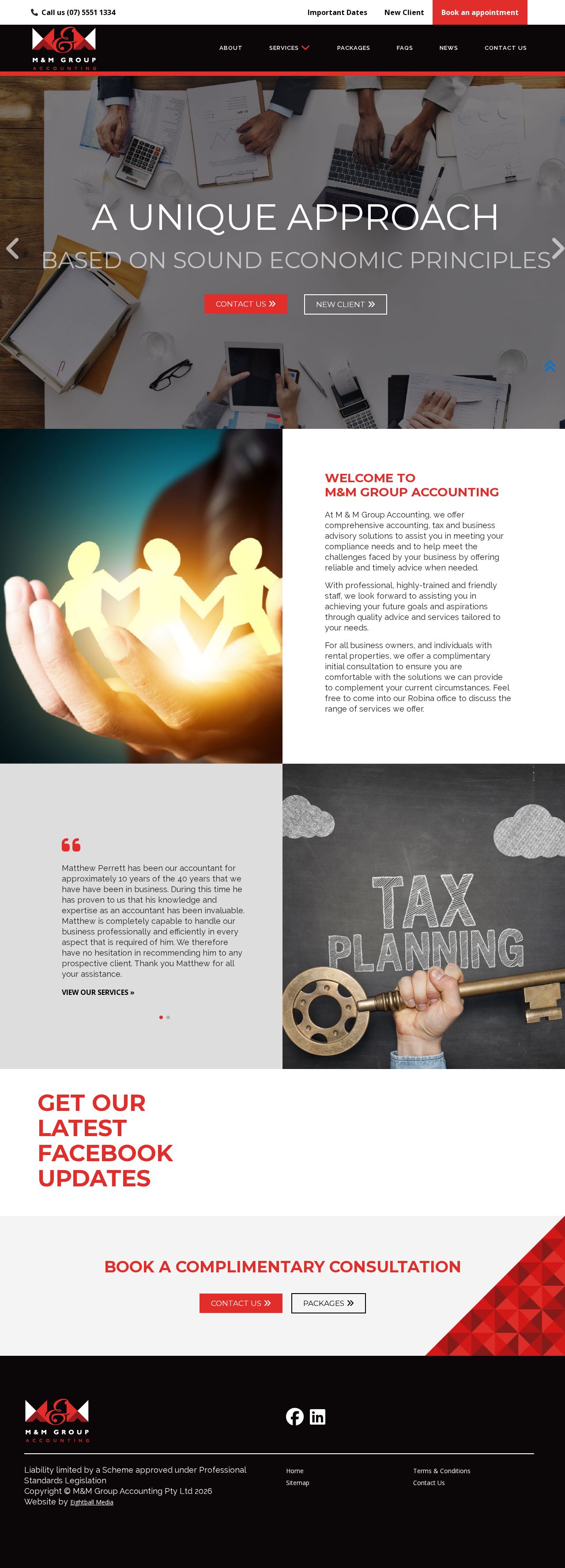M&M Group Accounting website
