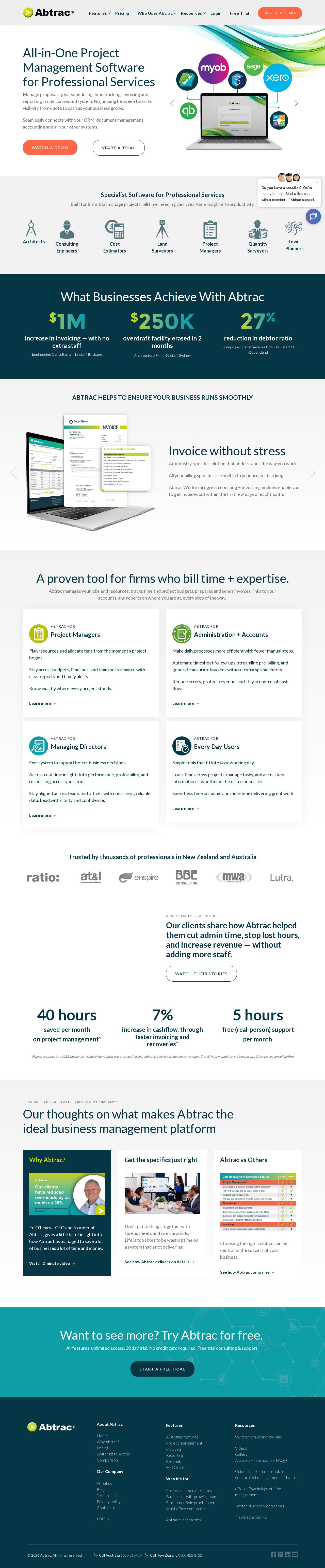 Abtrac website