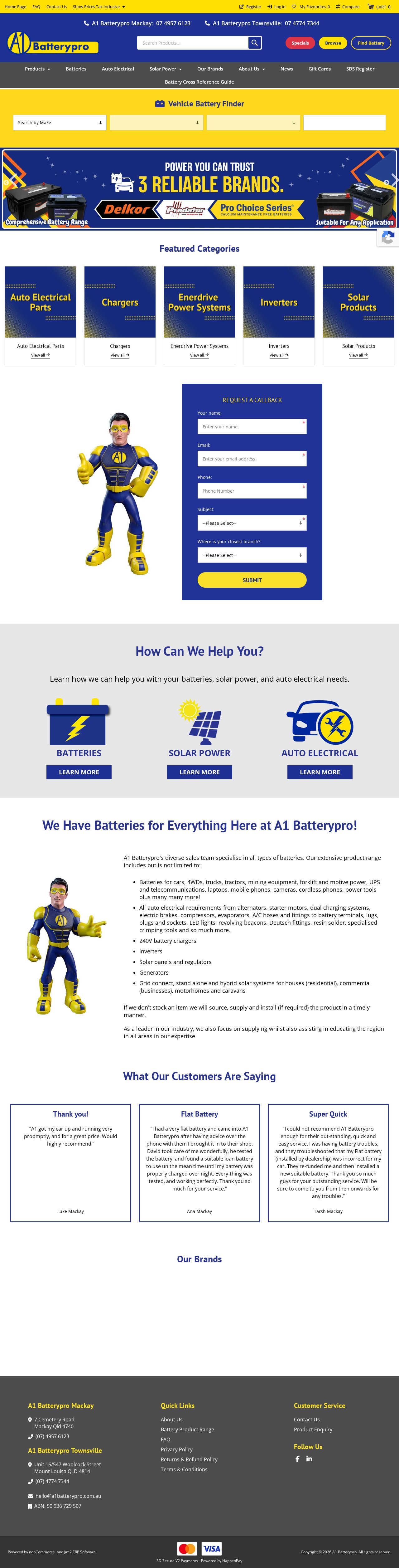 A1 Battery Pro website