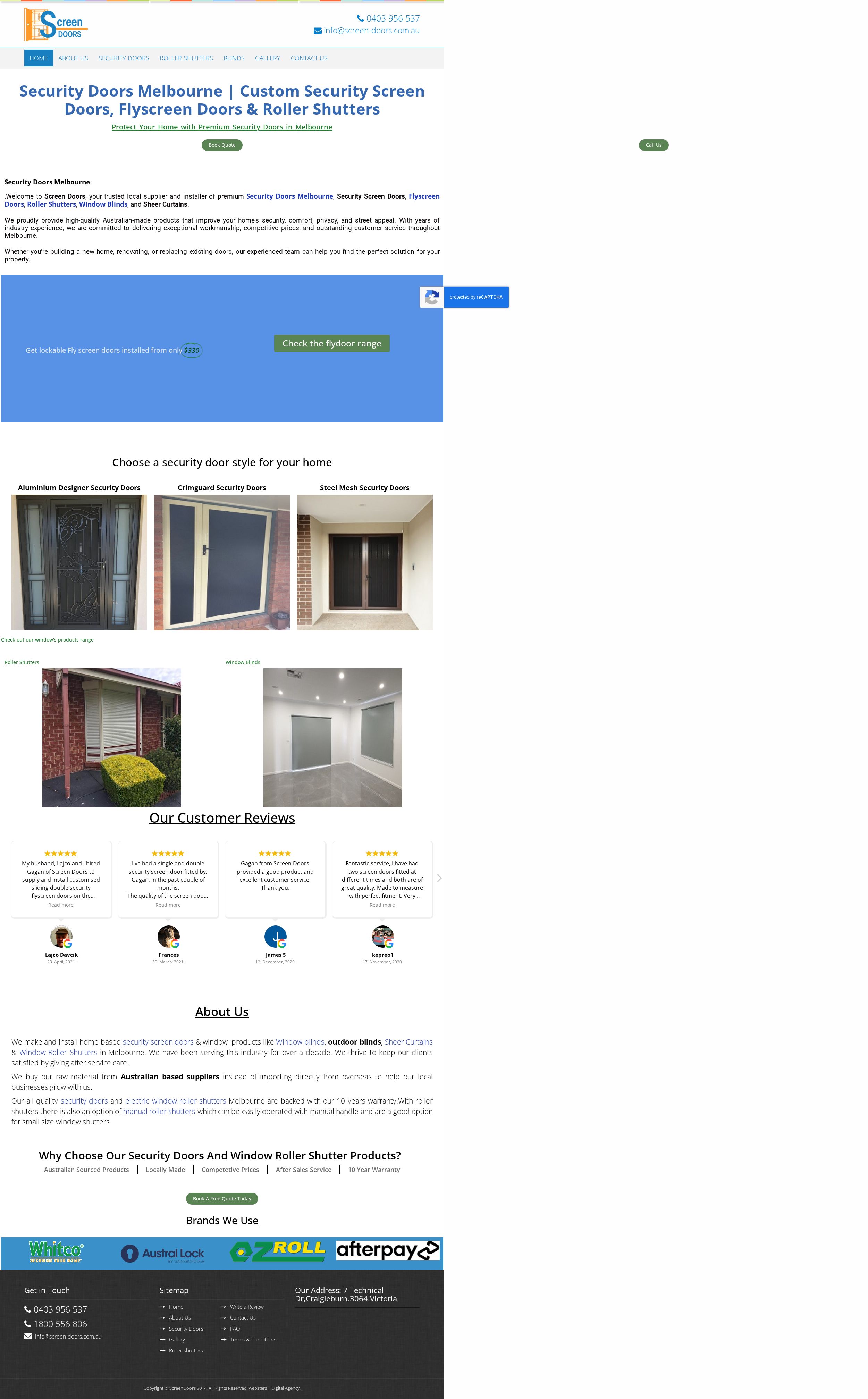 Screen-Doors website