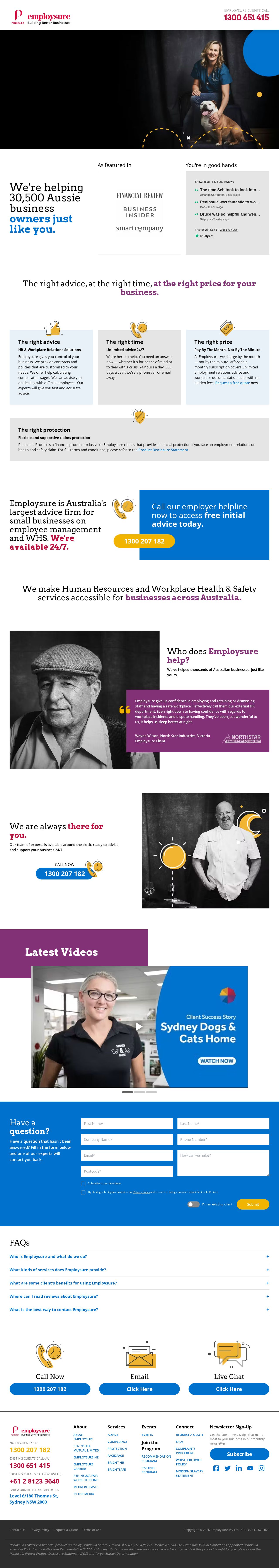 Employsure website