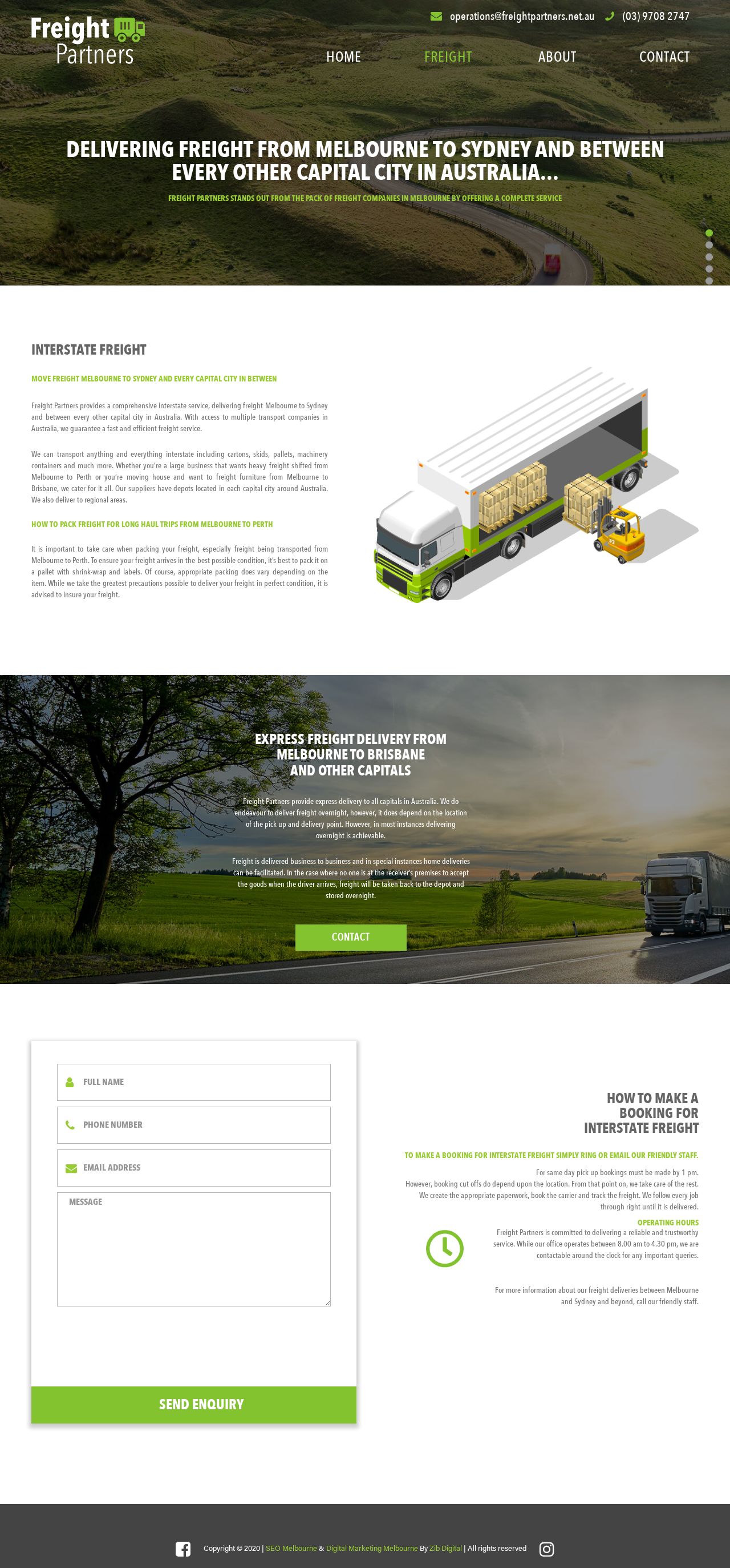 Freight Partners website