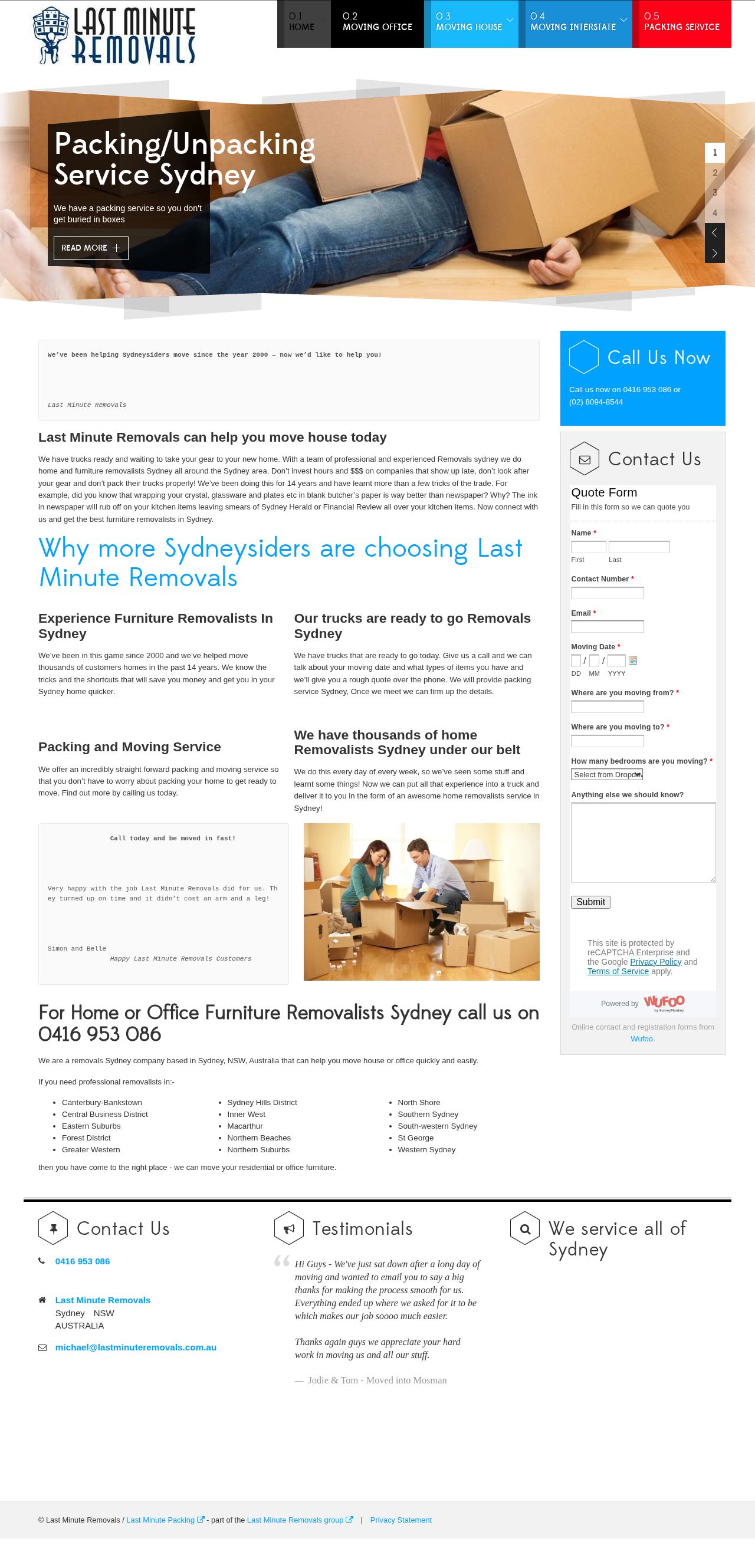 removalists Sydney website