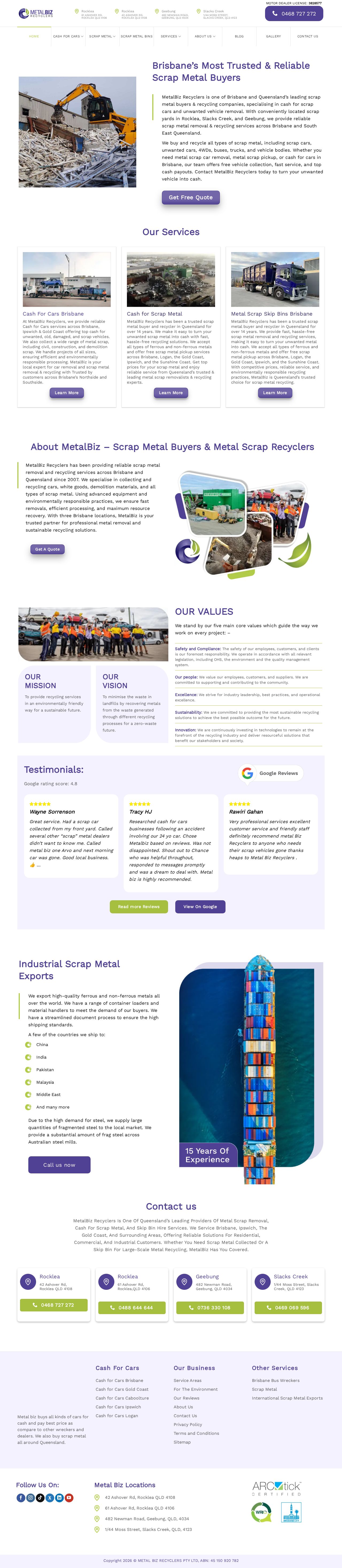 Metal Biz website