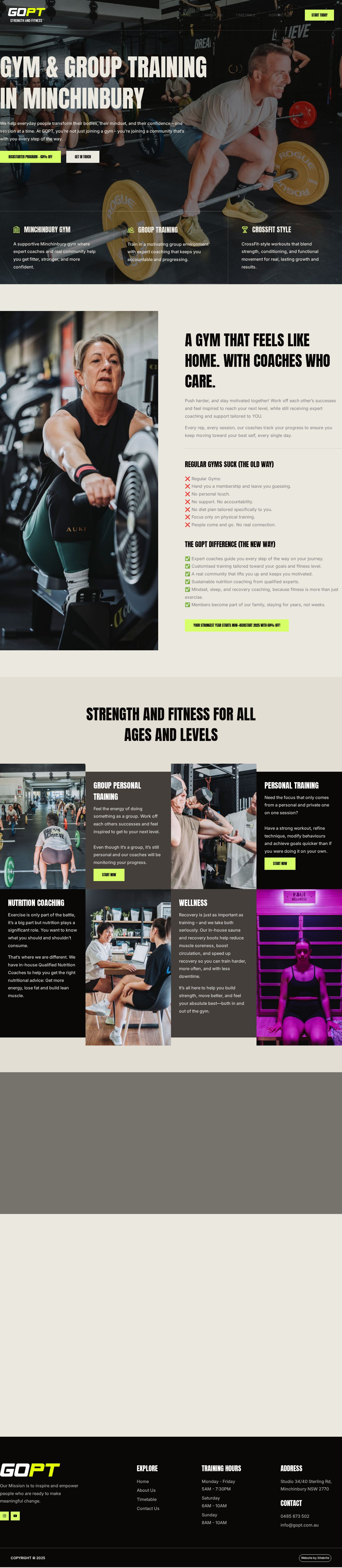 Go PT website