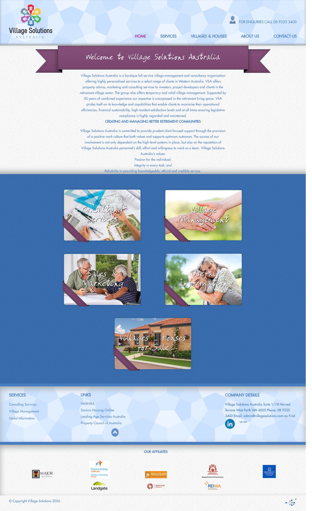 Village Solutions | Lifestyle Villages | Retirement Properties for Sale website