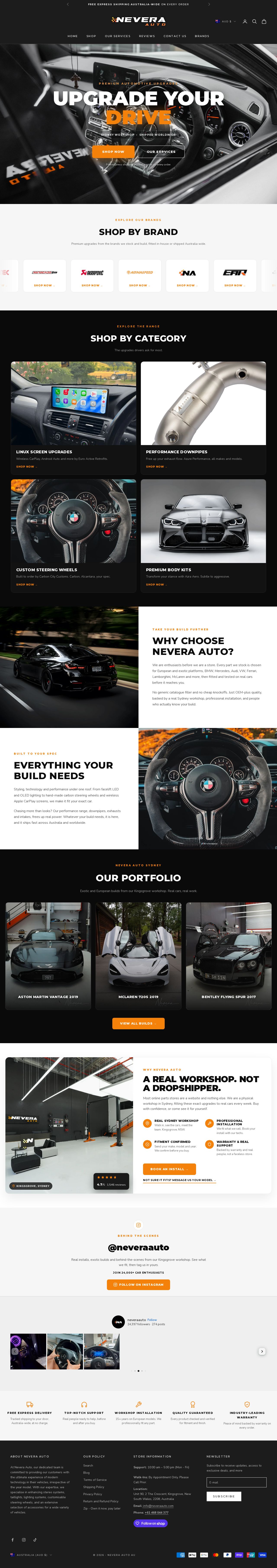 Nevera Auto website