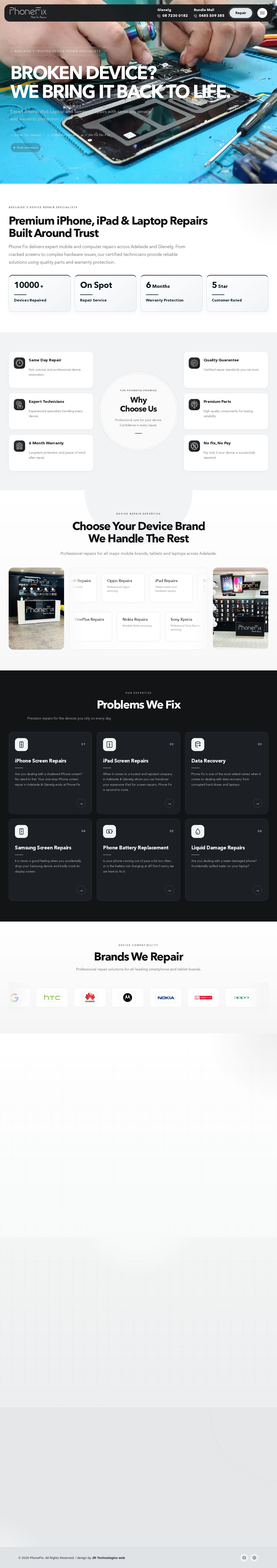 Phone Fix Glenelg website