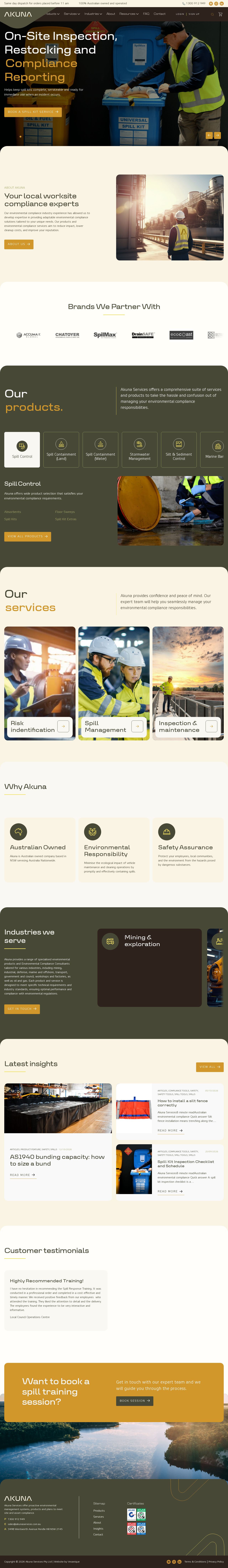 Akuna Services website