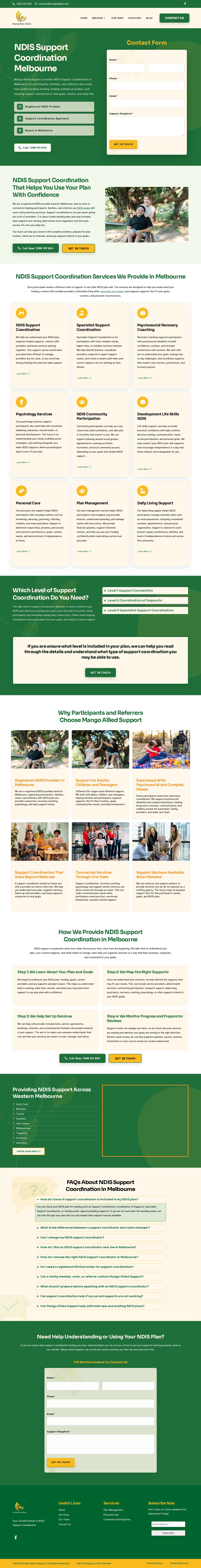 Mango Allied Support website