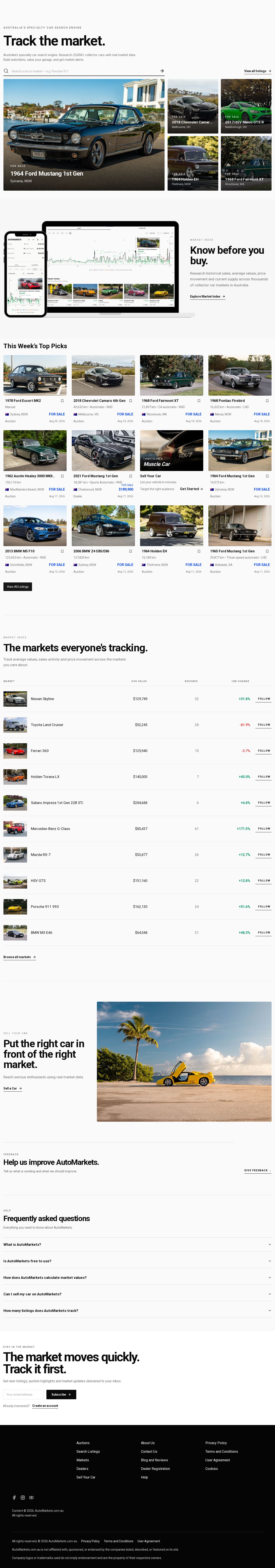 Auto Markets website