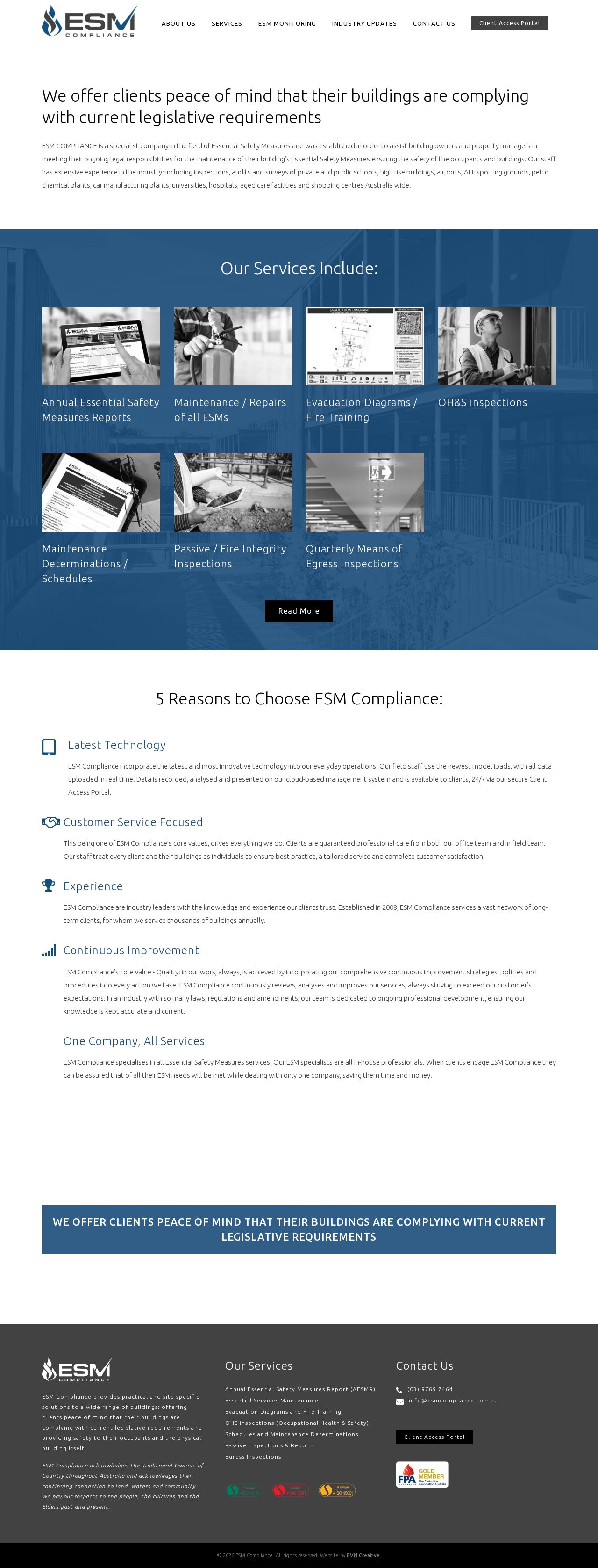 ESM Compliance website