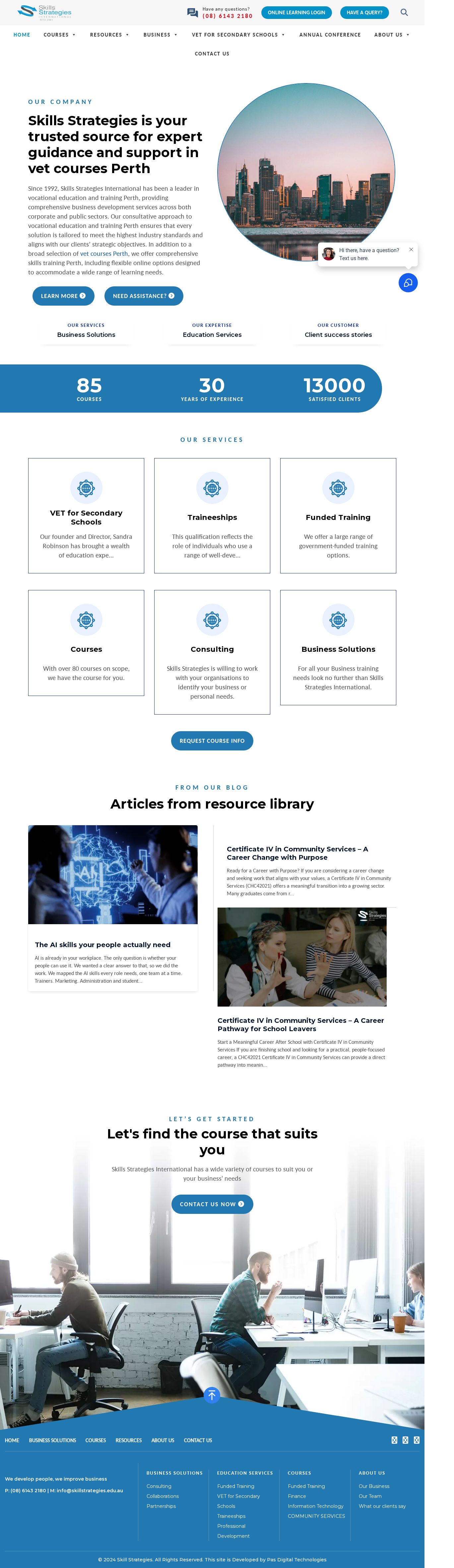 Skills Strategies International website