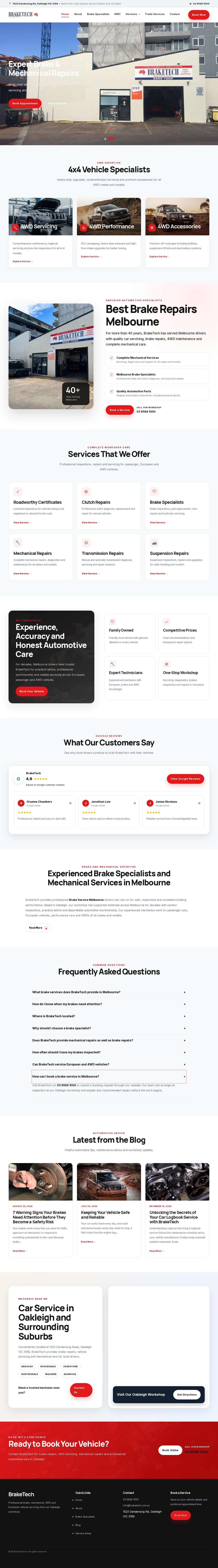 Braketech website