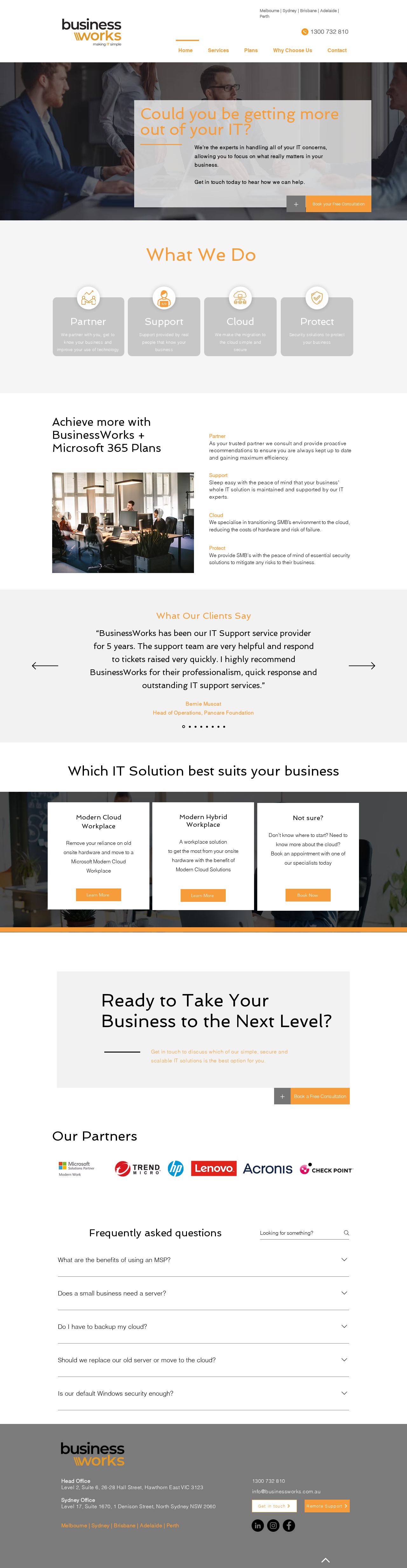 BusinessWorks website