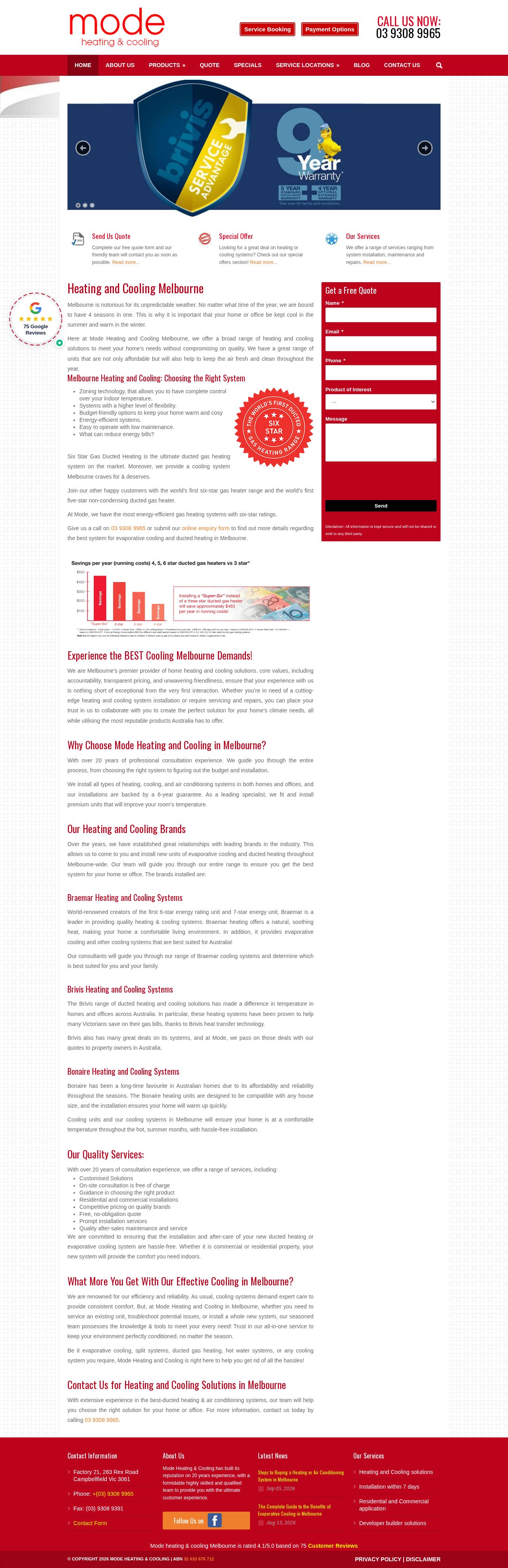 Modeheatingandcooling website