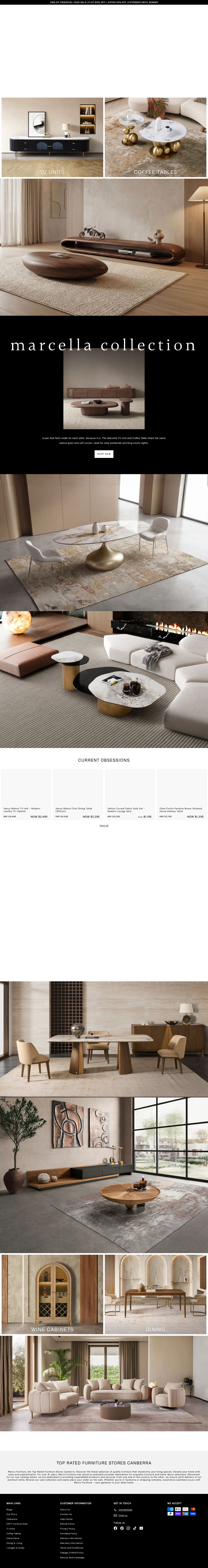 Marco Furniture website