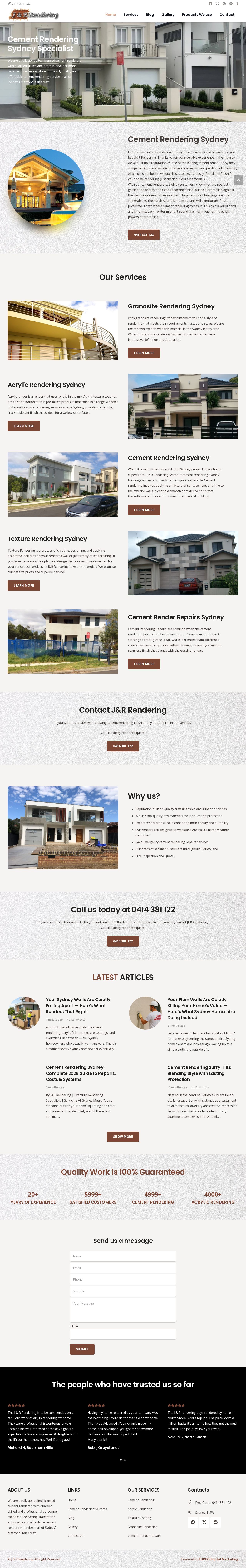 J and R Rendering website