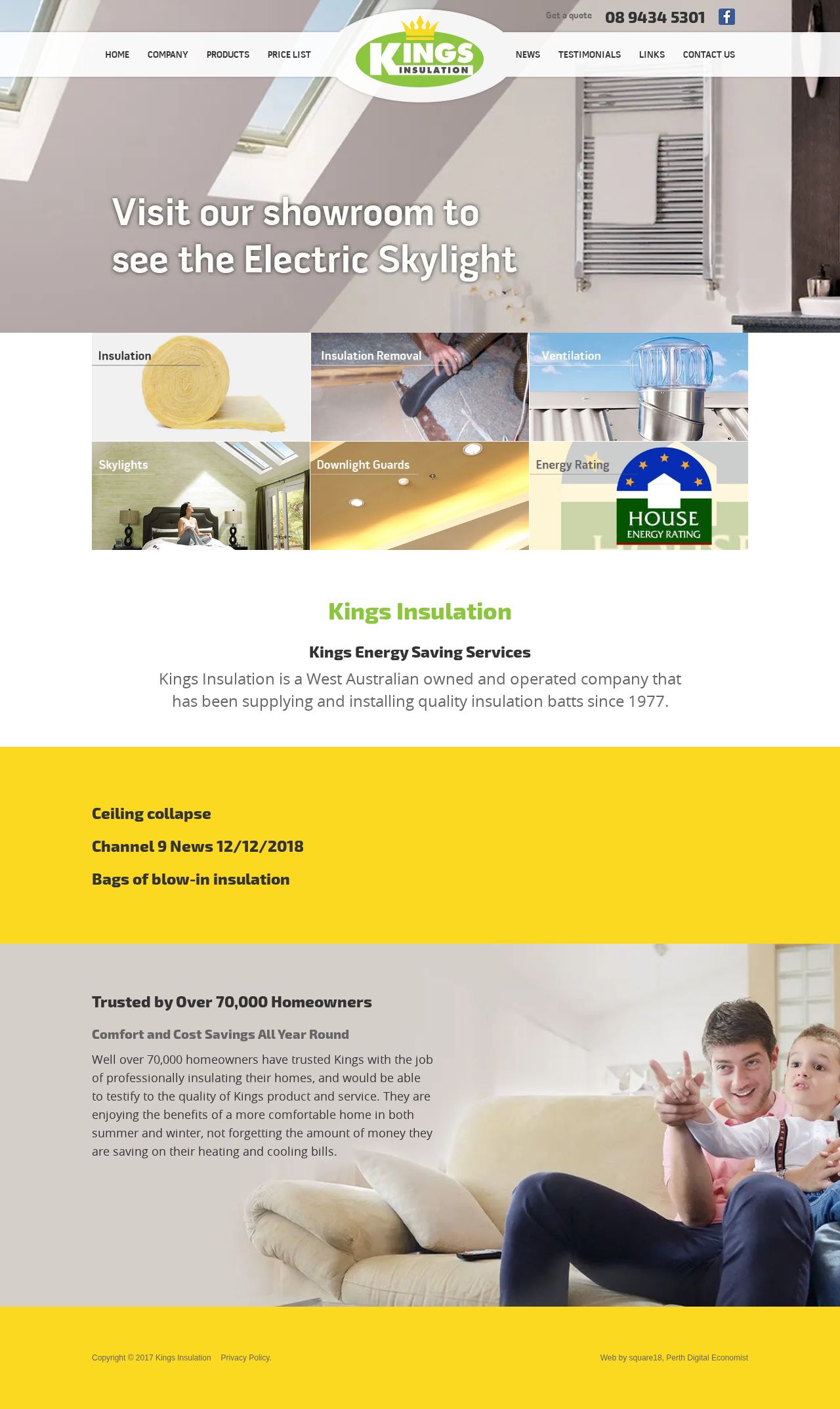 Kings Insulation website
