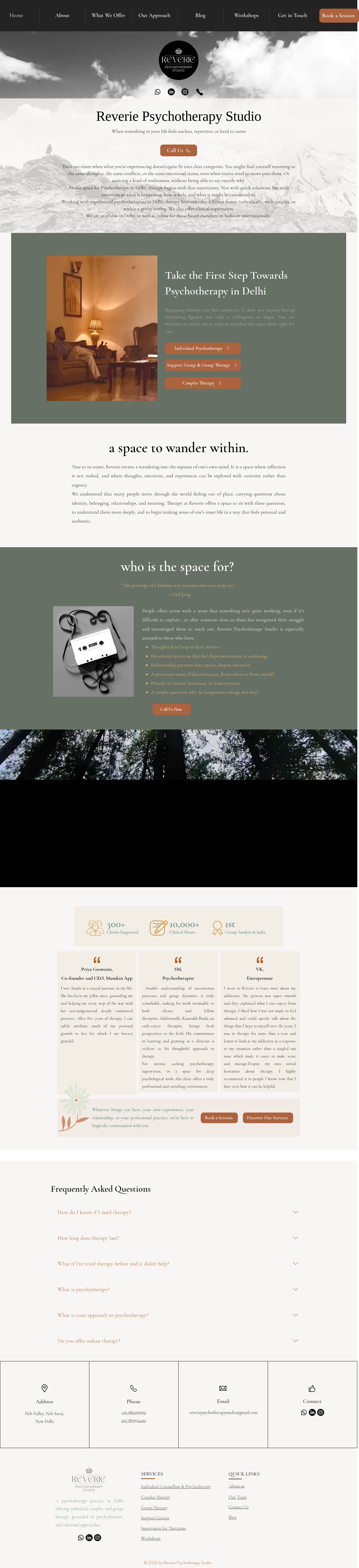 Reverie Psychotherapy website