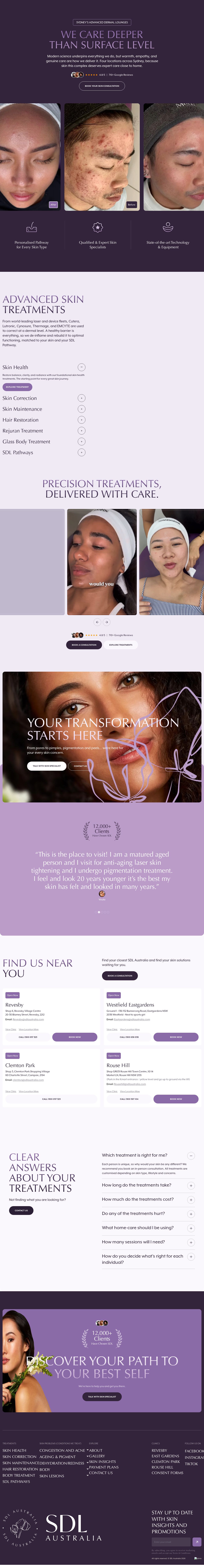 Sydney Dermal Lounge website