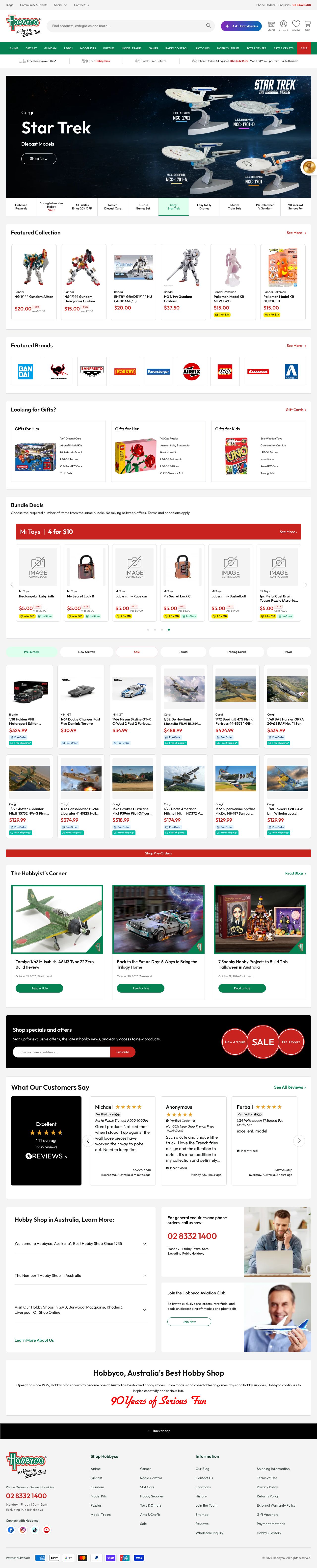 Hobbyco website