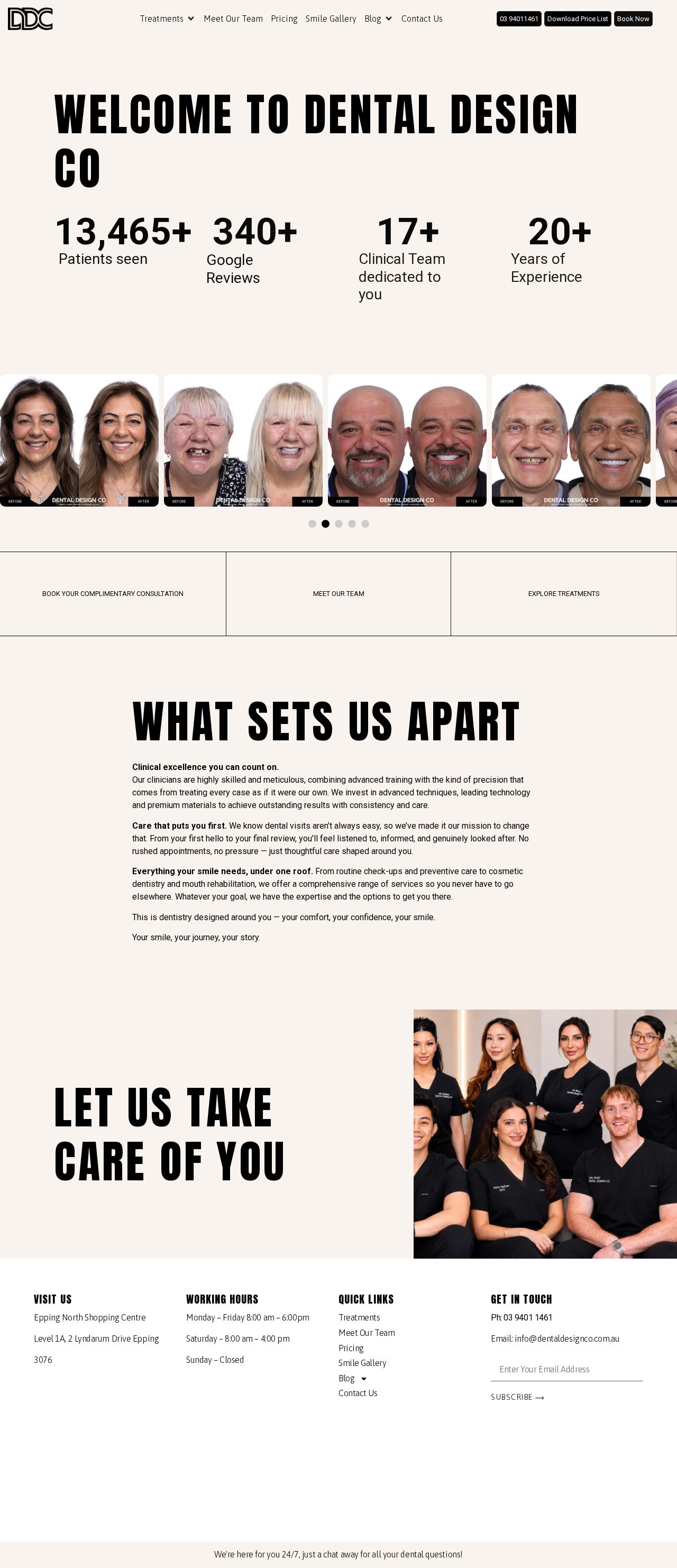 Dental Design Co website