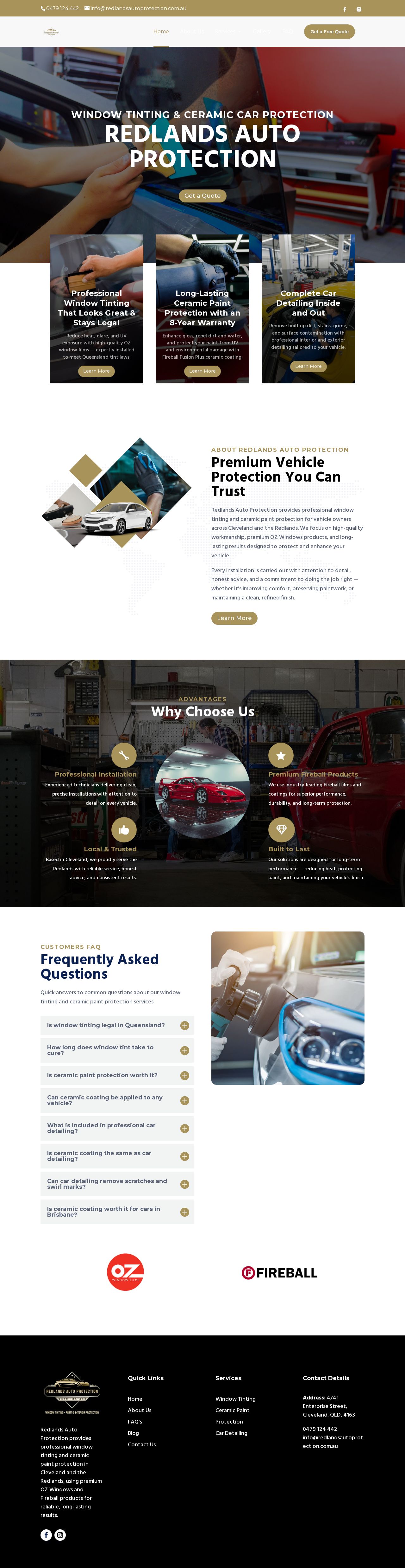 Redlands Auto Protection website