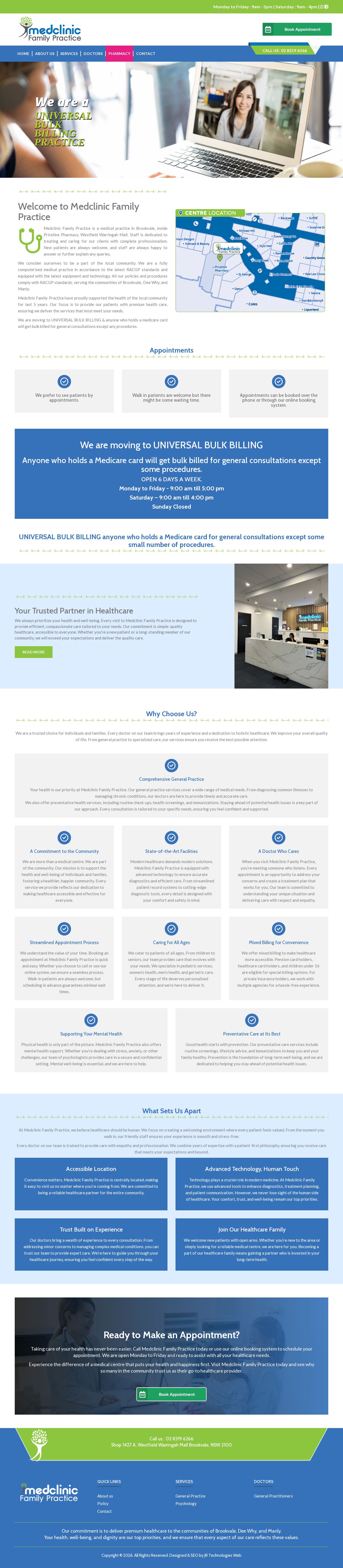 Medclinic Family Practice website