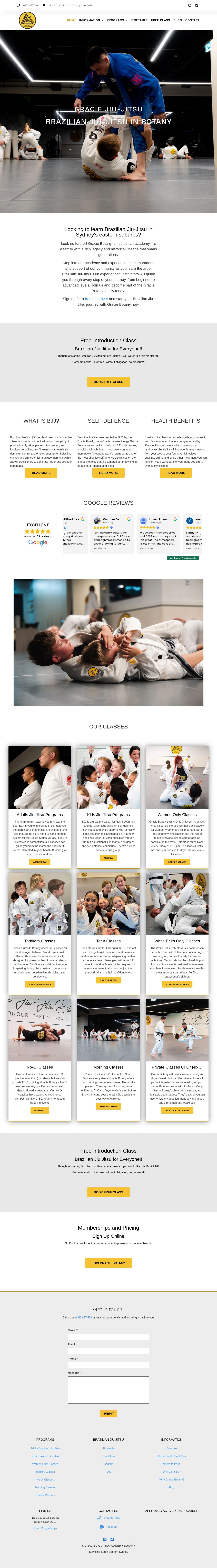Gracie Botany website