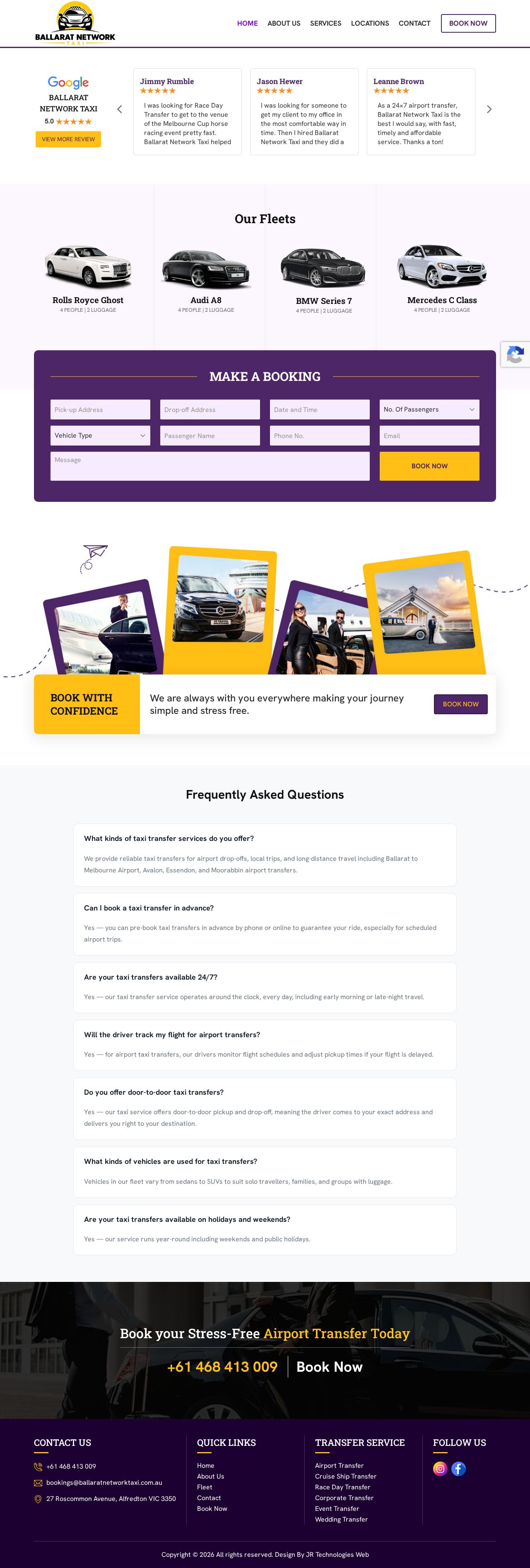 Ballarat Network Taxi website