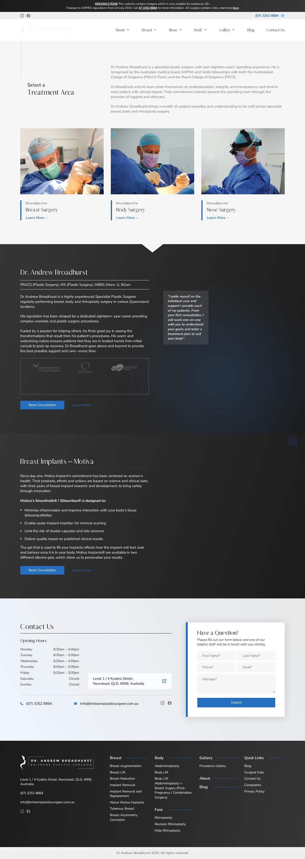 Dr. Andrew Broadhurst website